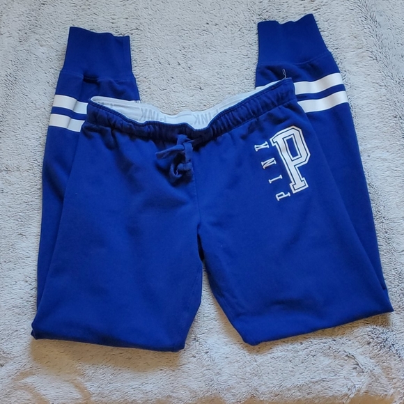 PINK Victoria's Secret Pants - PINK Victoria's Secret pants joggers small blue